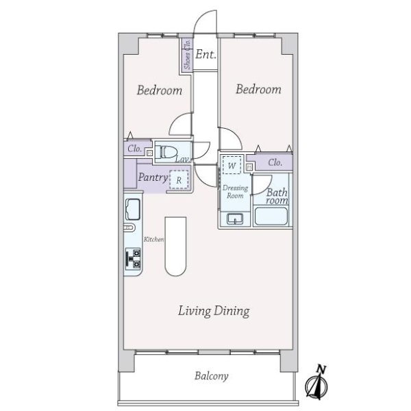 クレストコート馬込 間取図