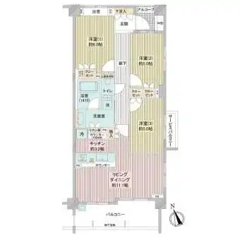 4階部分＆南西向き＆角住戸