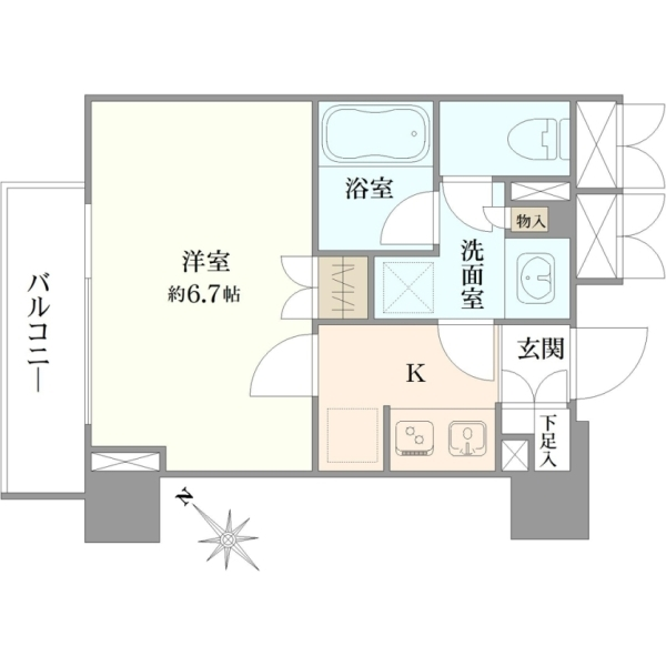 クオリア銀座やま祢ビル 間取図