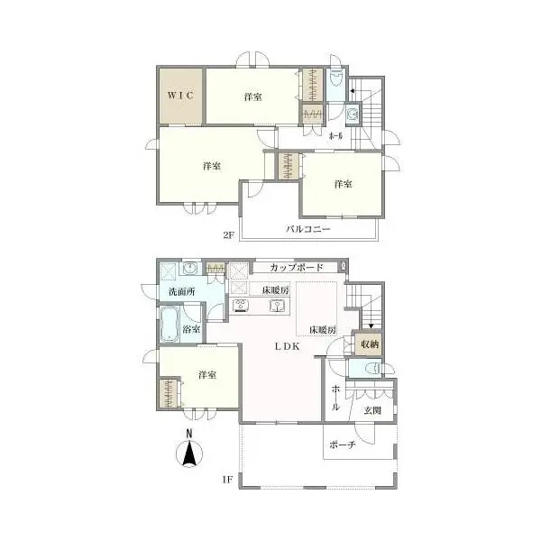 名古屋市千種区鹿子殿 間取図