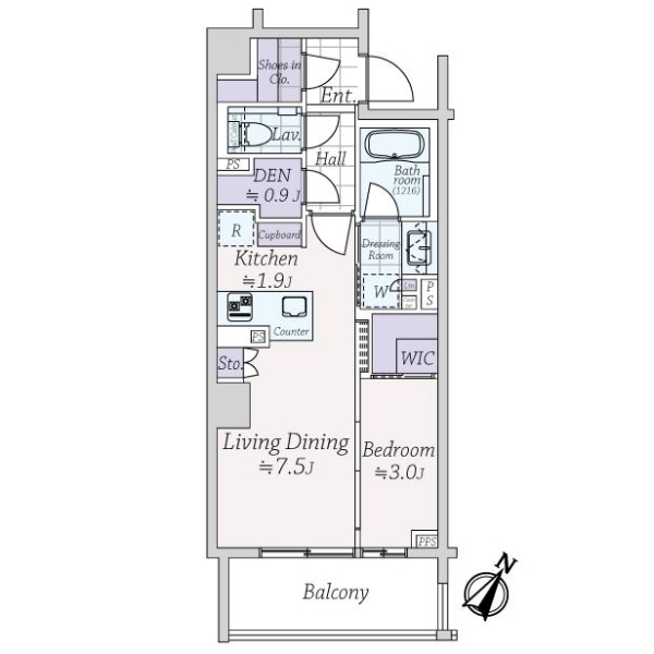 ヴィークコート代々木参宮橋 間取図