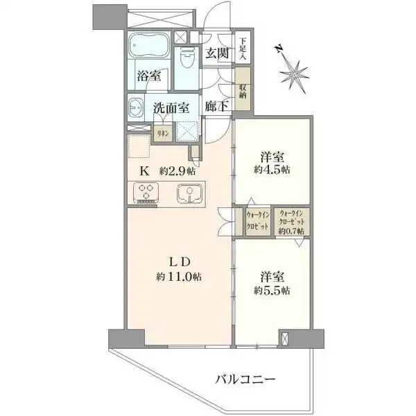 ヴェレーナ江ノ島 間取図