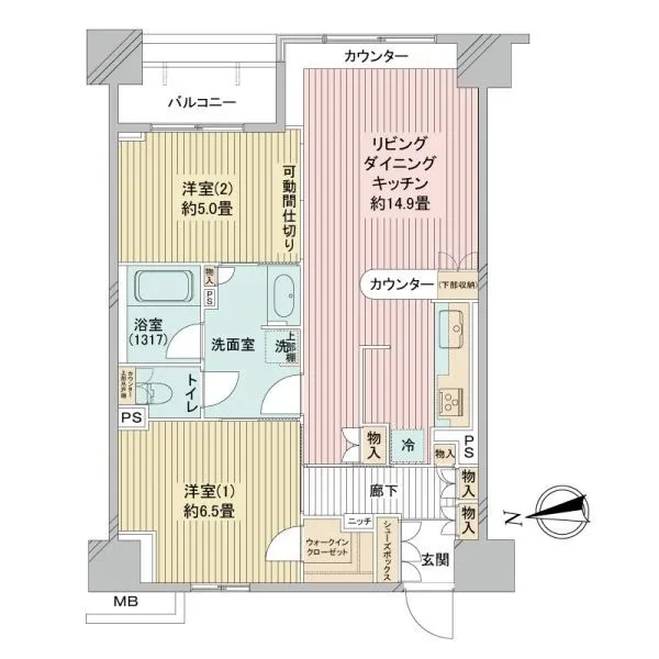 東新宿レジデンシャルタワー 間取図