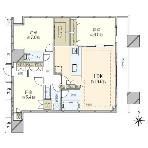 グランドミッドタワーズ大宮スカイタワー 間取図