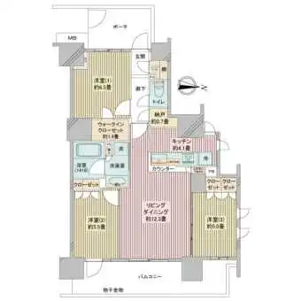 12階の角住戸