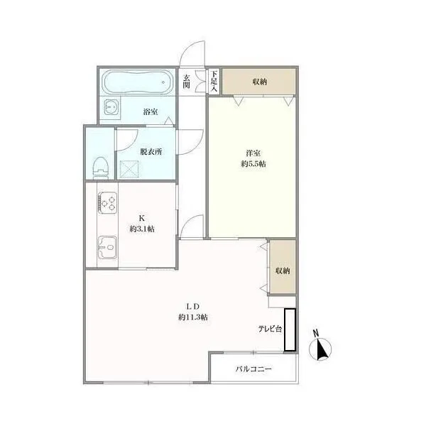深沢コーポラス 間取り図