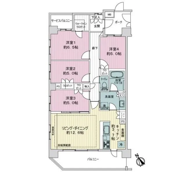クレアホームズ本八幡 間取図