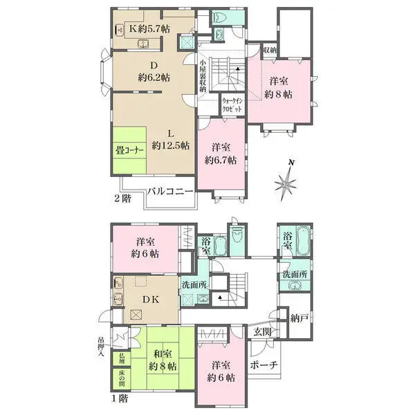 横浜市青葉区大場町 間取図