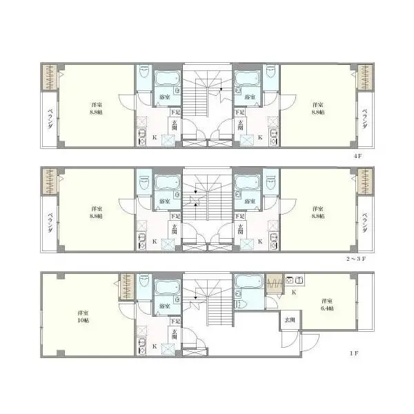 名古屋市北区上飯田通３丁目 間取図