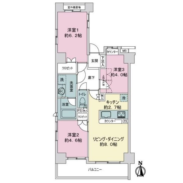 藤和シティコープ入谷 間取図