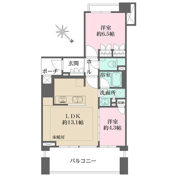 横濱紅葉坂レジデンス参番館 間取図