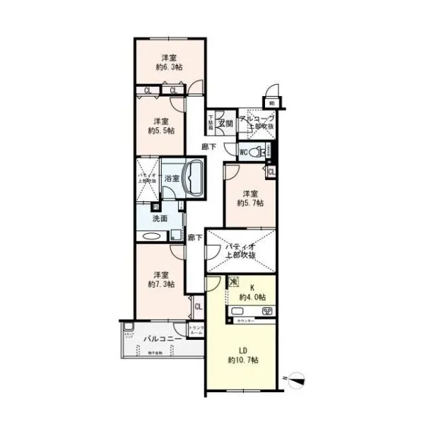 ディーグラフォート千里中央 間取り図