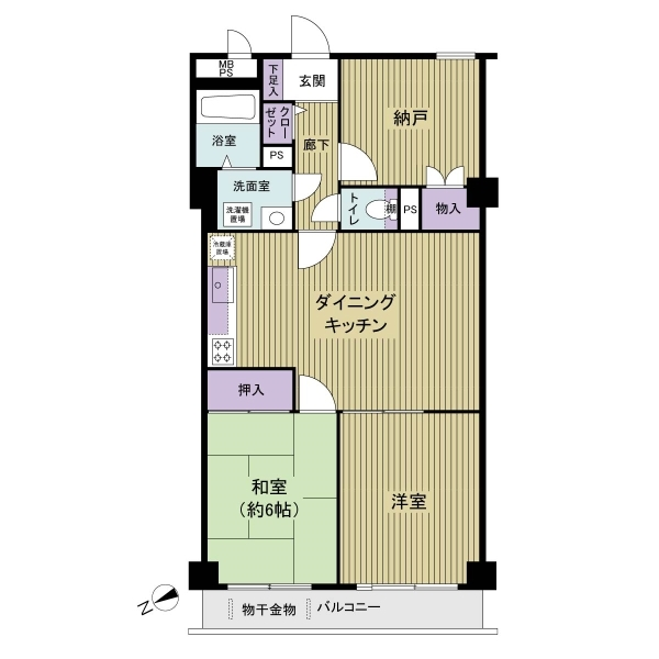ライオンズマンション宮前平第３Ｂ棟 間取図