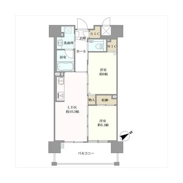 エイジングコート琵琶湖プレミアビュー 間取図