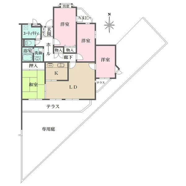 上甲東園パーク・ハイム 間取図