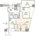 プラウドタワー北浜 間取図