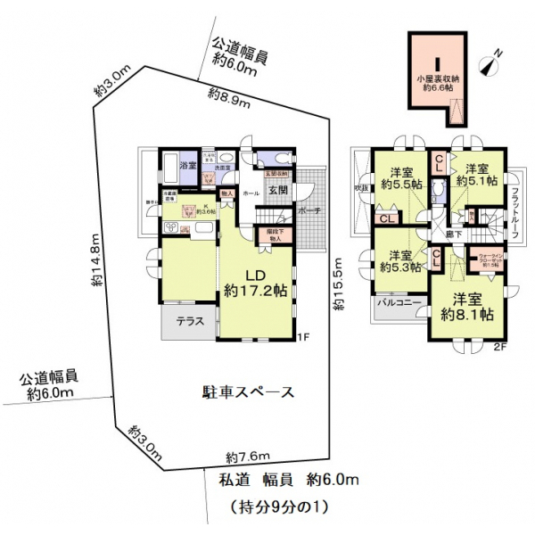名古屋市千種区南ケ丘２丁目 間取図