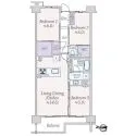 シティハウス下目黒 間取図