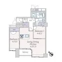 月島シティタワー 間取図