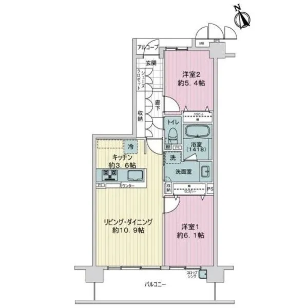 サーパスだいどう豊里 間取図