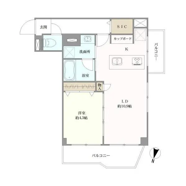 八雲ニューハイツ 間取図