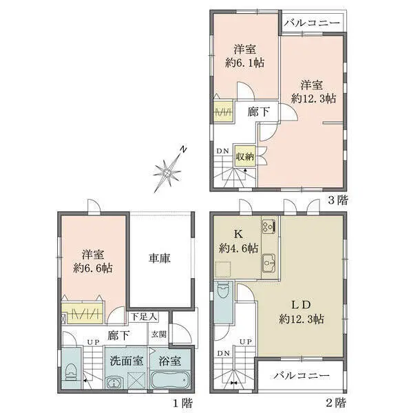 板橋区赤塚７丁目 間取図