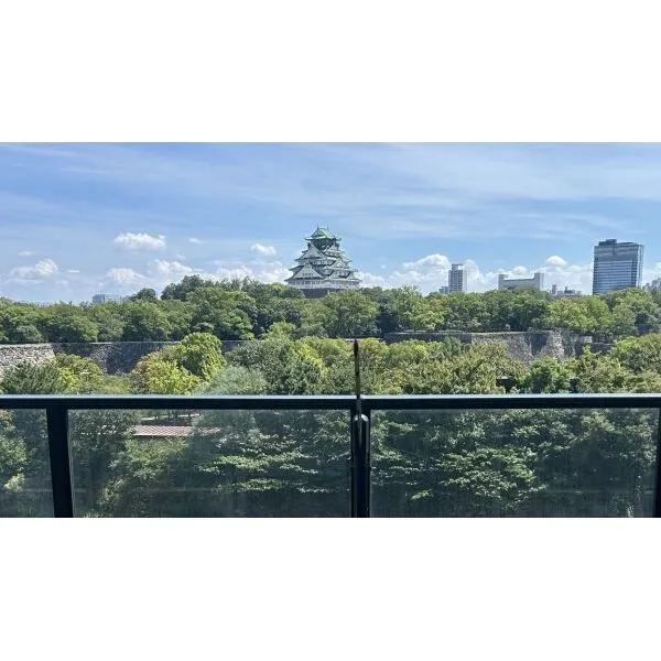 サンクタス大阪城 南東バルコニーからの大阪城を望む眺望（眺望は永続的に保証されるものではありません。）