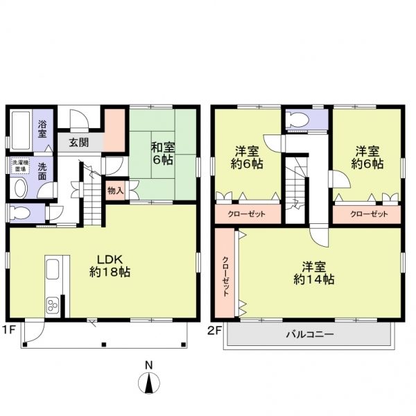 岩倉市大市場町順喜 間取図