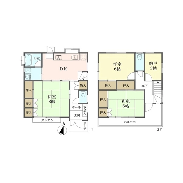 福生市大字熊川 間取図