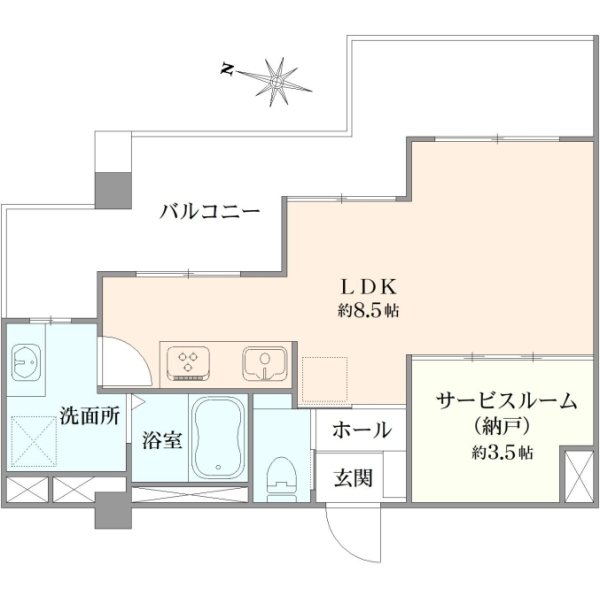 マンションニュー池上 間取図