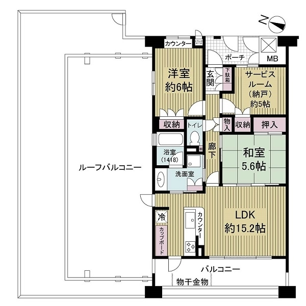 エルヴェール神戸本山アーバンライフ 間取図