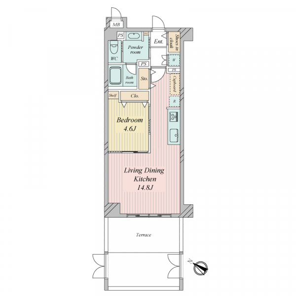 朝日シティパリオ高井戸 間取図