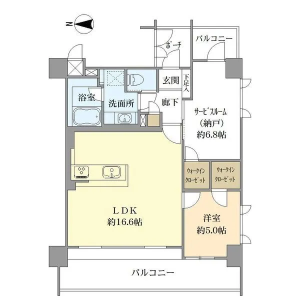 コスモ大崎ツインフォルムエクセルコート 間取図