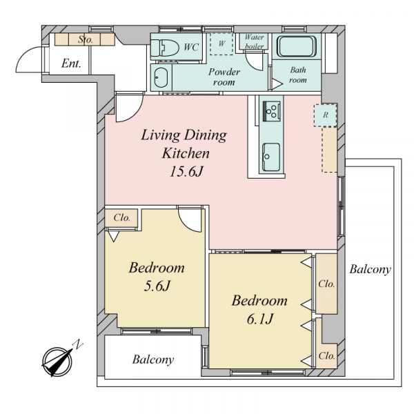 ヴィラロイヤル東中野 間取図