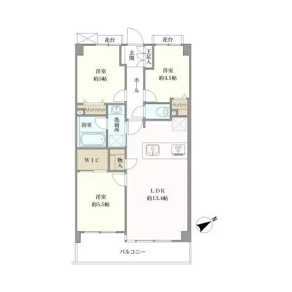 ライオンズマンション吉祥寺本町 間取図