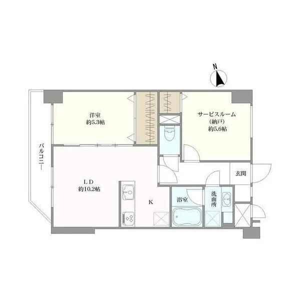 ライオンズマンション川口栄町 間取図