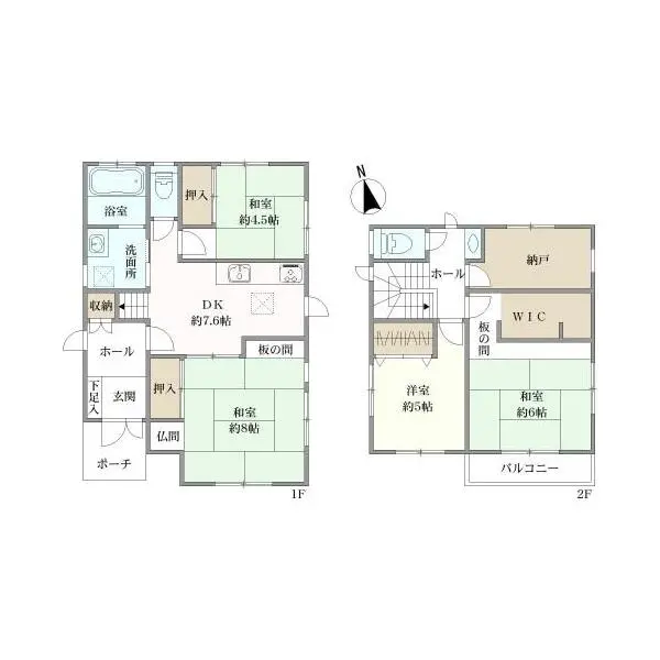 松戸市下矢切 間取図