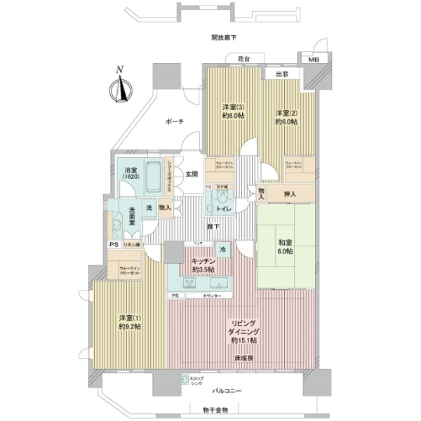 東京サーハウスセンターポート 間取図