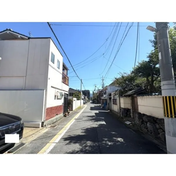 京都市北区紫竹上園生町 前面道路含む現地写真