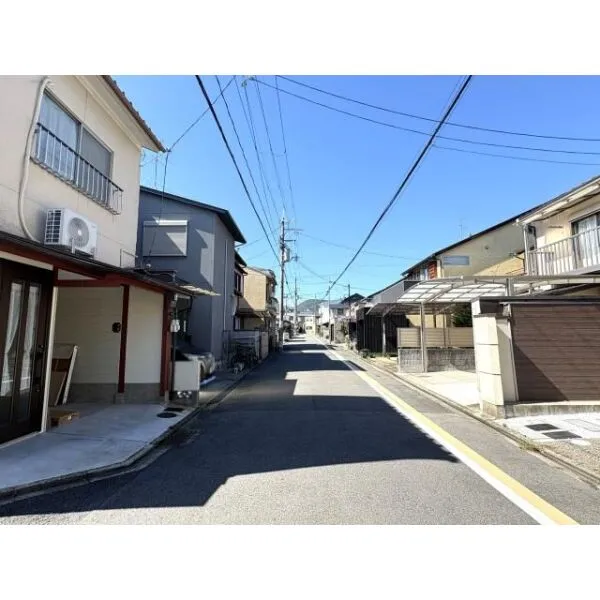 京都市北区紫竹上園生町 前面道路含む現地写真
