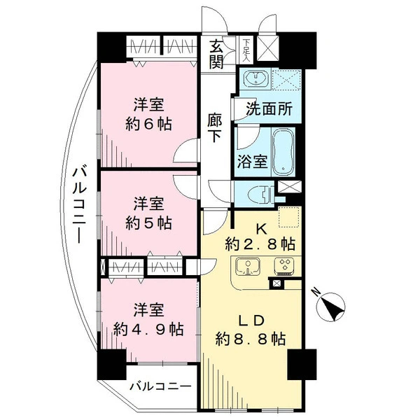 アルシオン新小岩 間取図