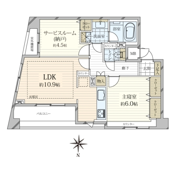 クレッセント麻布ＩＩ 間取図