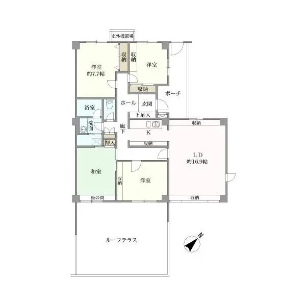 芦屋三条町パーク・ハイム 間取図