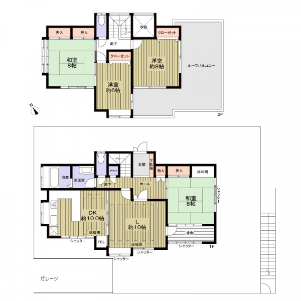 名古屋市千種区春里町２丁目 間取図