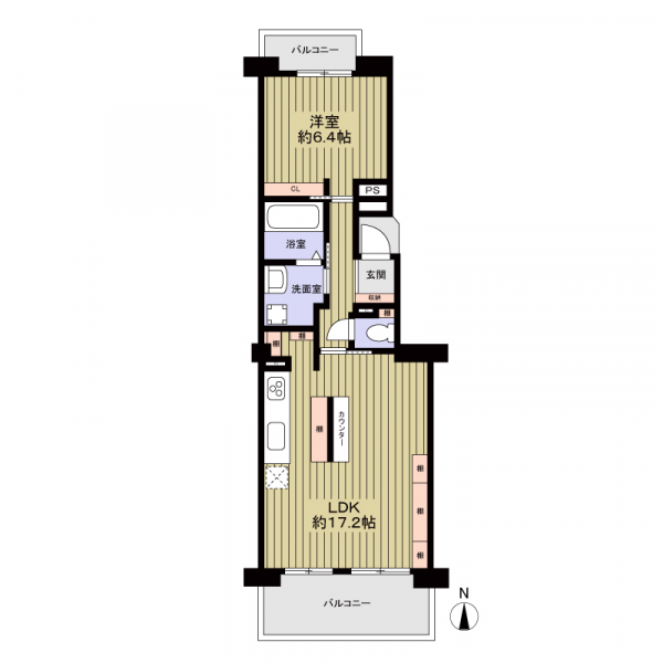 パークシティ鳥見Ｃ棟 間取図