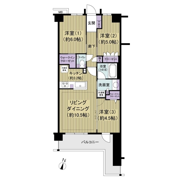 エクセレントシティ北小金 間取図