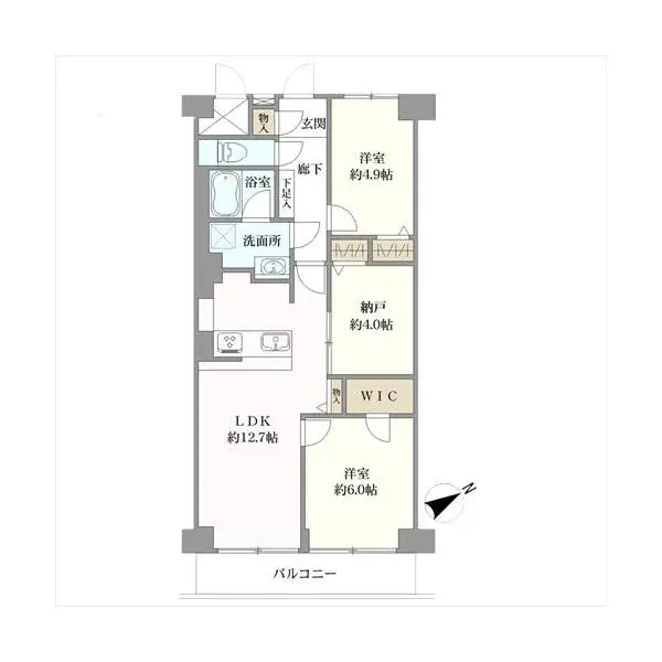 向ヶ丘遊園ビューハイツ 間取図