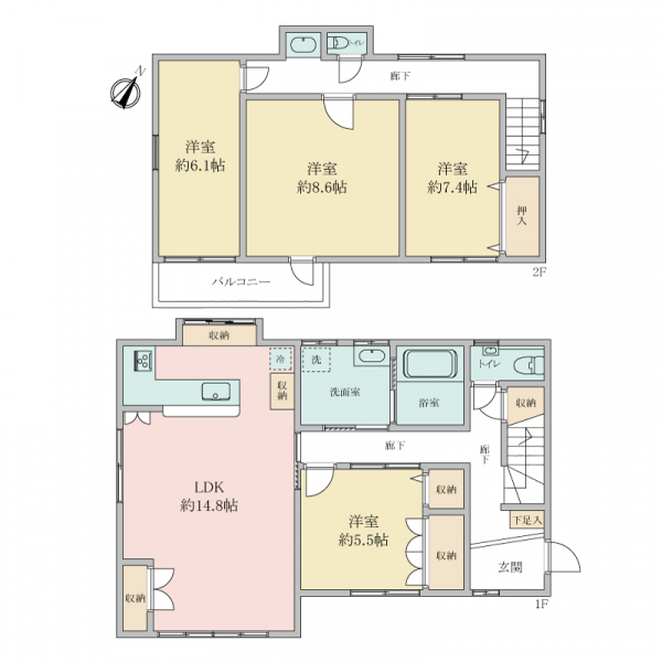 神戸市兵庫区石井町７丁目 間取図