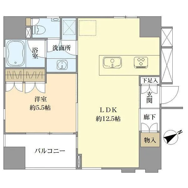 ワザック日本橋 間取図