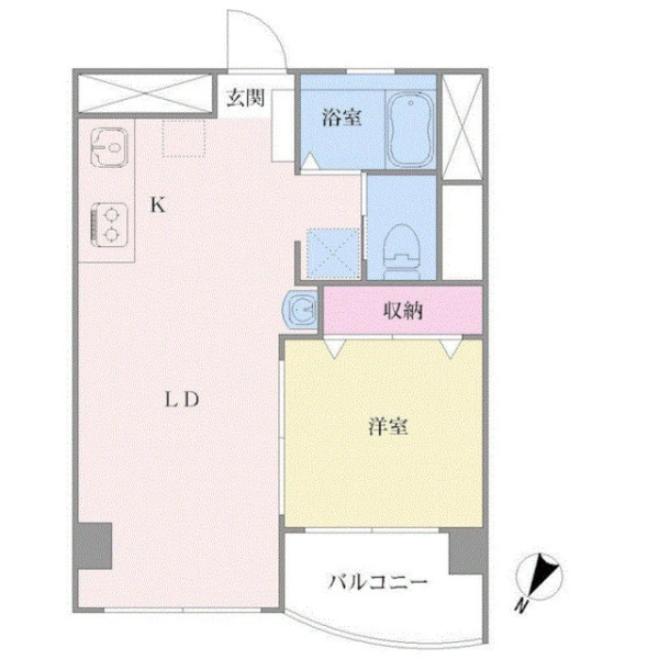 ニックハイム鶴見千代田ビル 間取図
